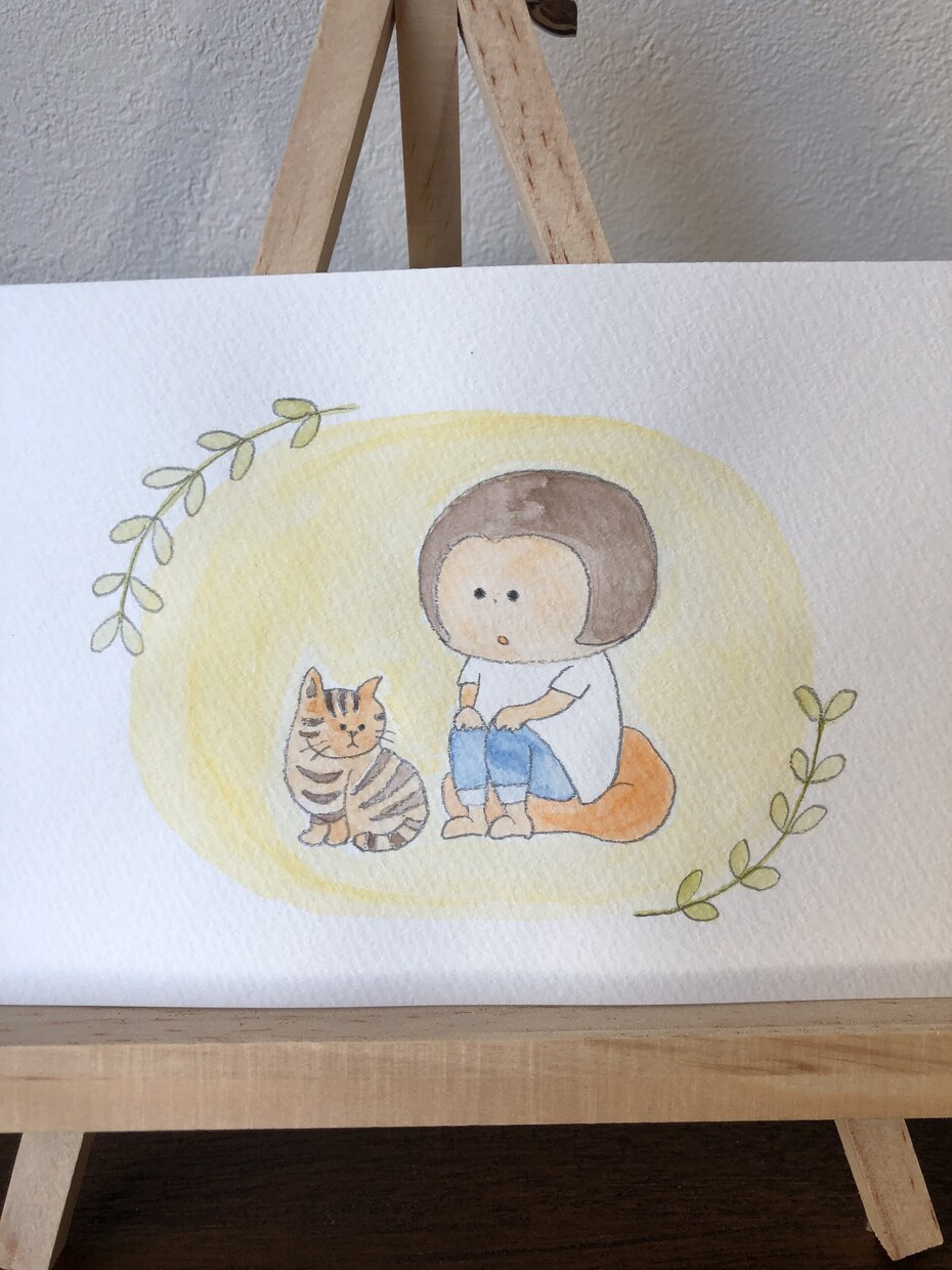 水彩画のふんいき似顔絵を描きます お部屋に飾ったり、贈り物にも♡温かみのある、ふんいき似顔絵♡ イメージ4