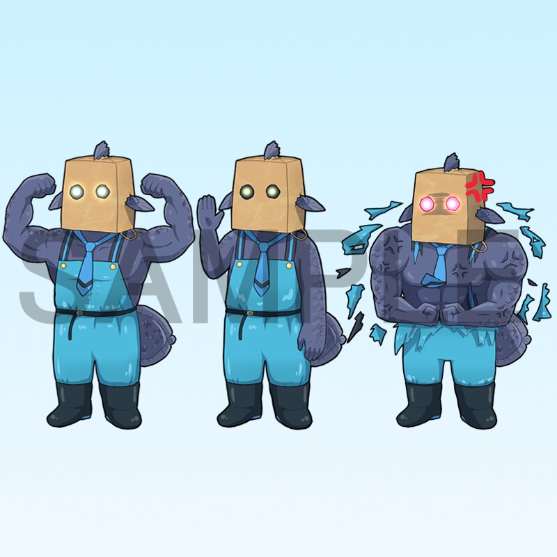 SDキャラクターを制作いたします 配信・グッズなどで使用できるデフォルメイラストを制作します。 イメージ4