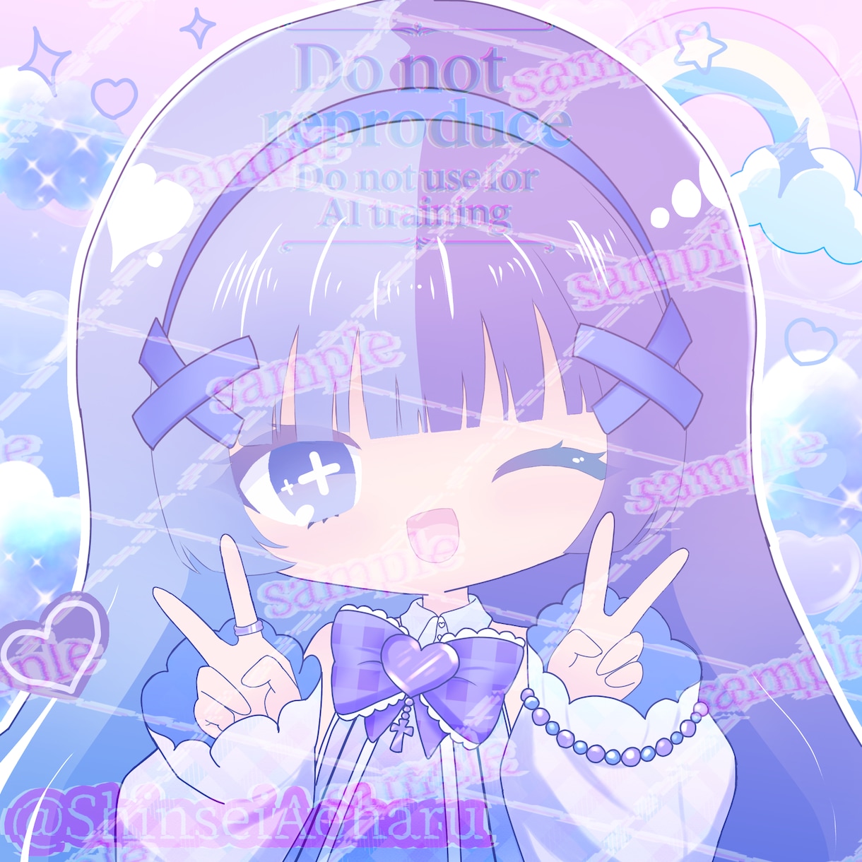 5名様限定▶︎目を惹くアイコン描きます 個性的で唯一無二の絵柄で絵を描かせてください イメージ1