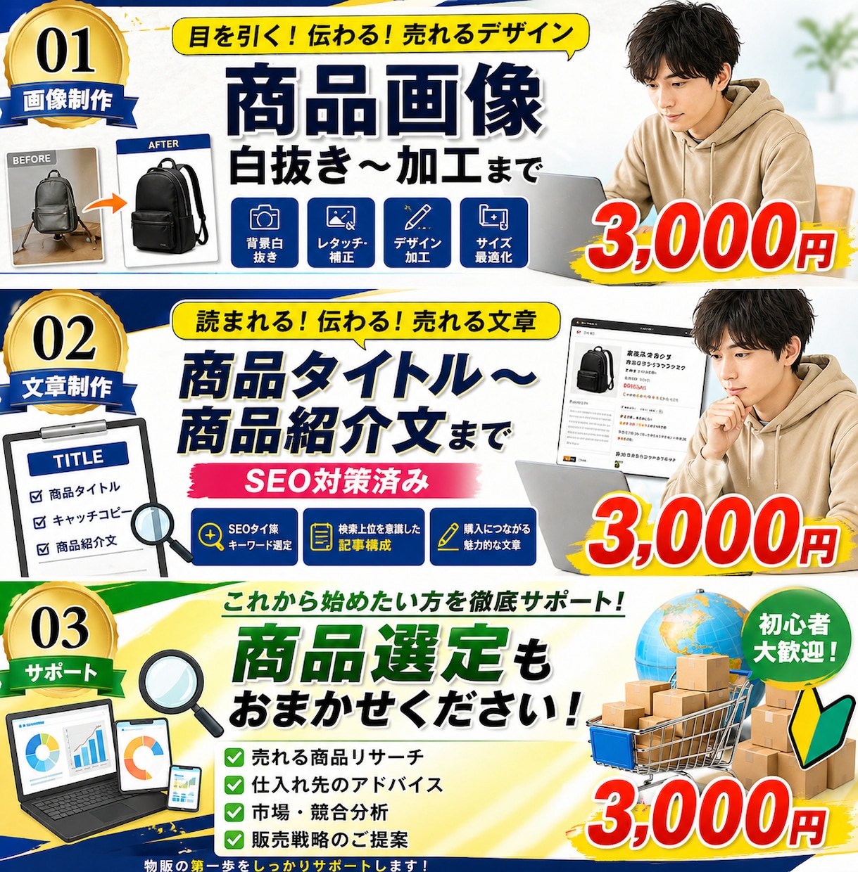 売れない商品を“売れるページ”に変えます 商品は同じでも、売上はページで変わります イメージ1