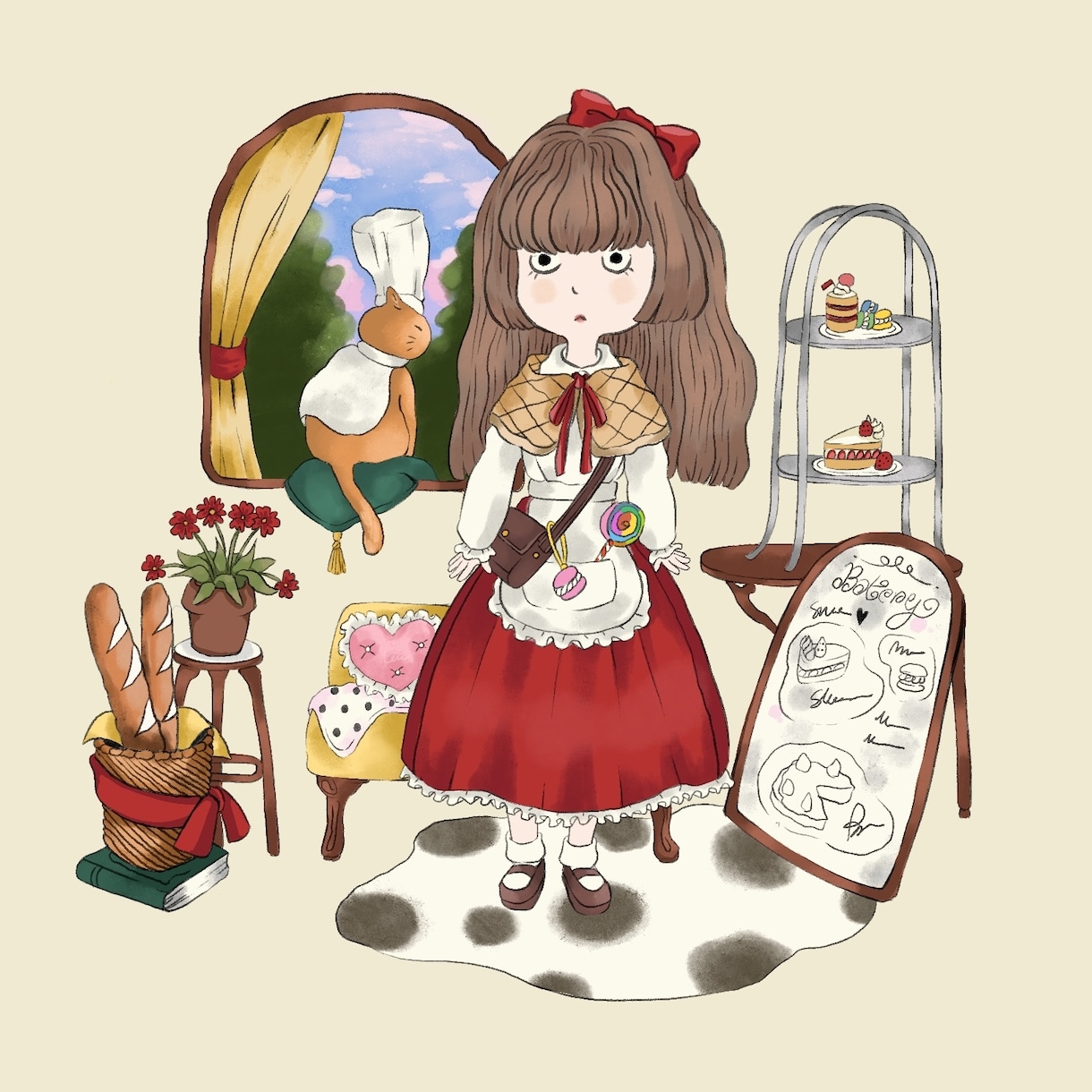 ゆるレトロ絵本風イラスト描きます あなたの想いを絵本風に描きます イメージ5