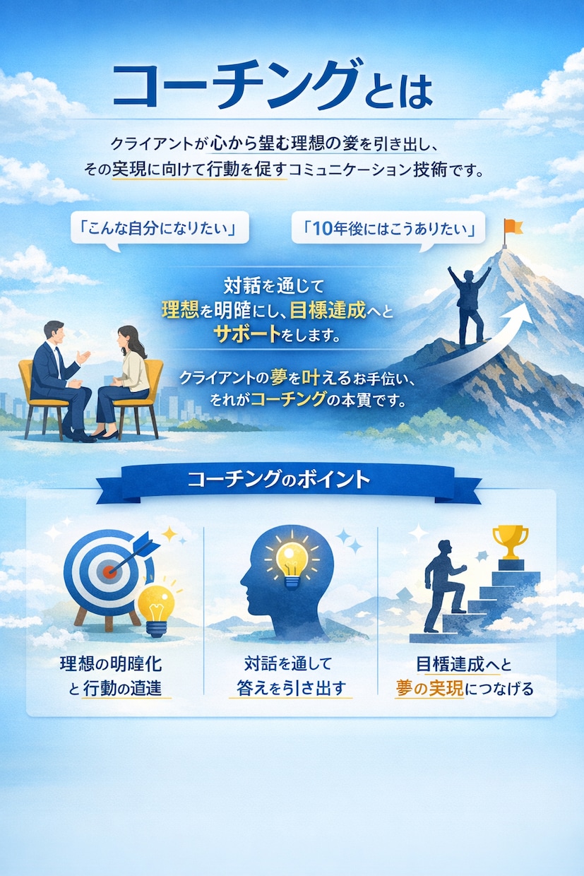 迷える方へ　自己理解のコーチングをおこないます 心の奥に眠る「本当の答え」を、一緒にデザインする。 イメージ2