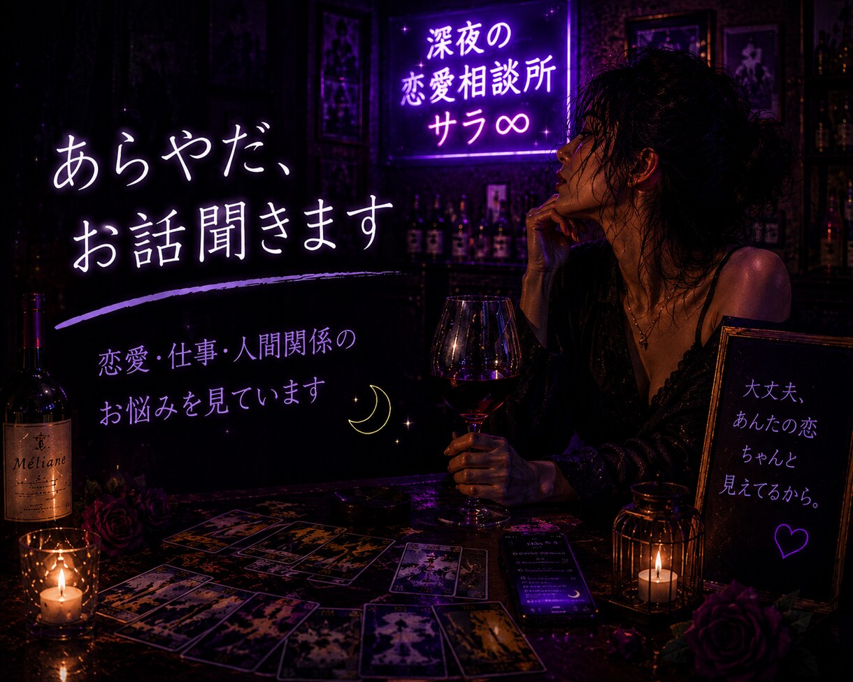 あらやだ、お話聞きます 恋愛・仕事・人間関係のお悩みを見ています イメージ3