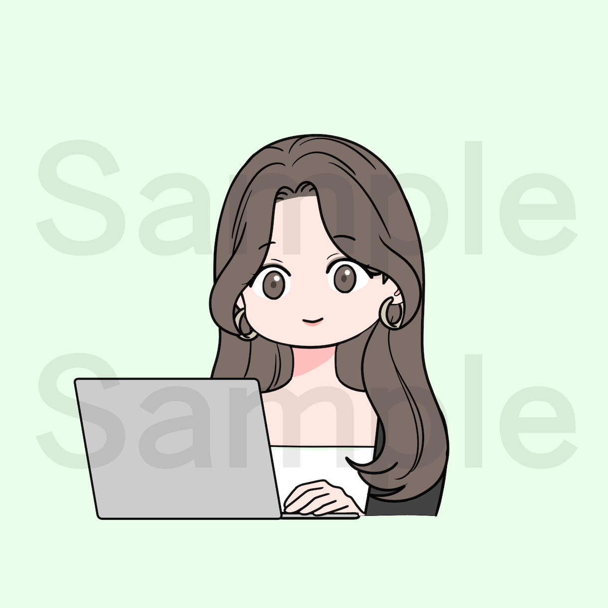 商用OK！SNSや名刺にピッタリなイラスト描きます 完全手描き！流用OK！SNS｜名刺｜挿絵｜アイコン イメージ1