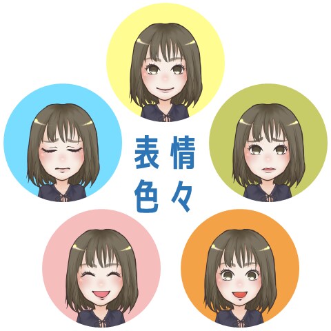 ゆるっとデフォルメした似顔絵アイコンお描きします ココナラやTwitter、FB、ブログプロフィールに最適です イメージ5