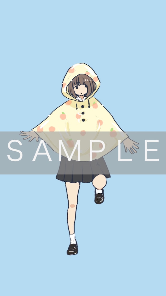 顔を隠すシンプルなイラスト描きます ◎シンプルおしゃれなイラストです◎顔ありも可◎ イメージ8