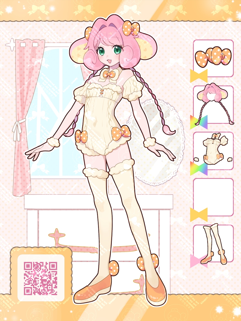 衣装デザイン&きせかえカード風イラスト制作します 新衣装や季節衣装にもおすすめ！ イメージ2