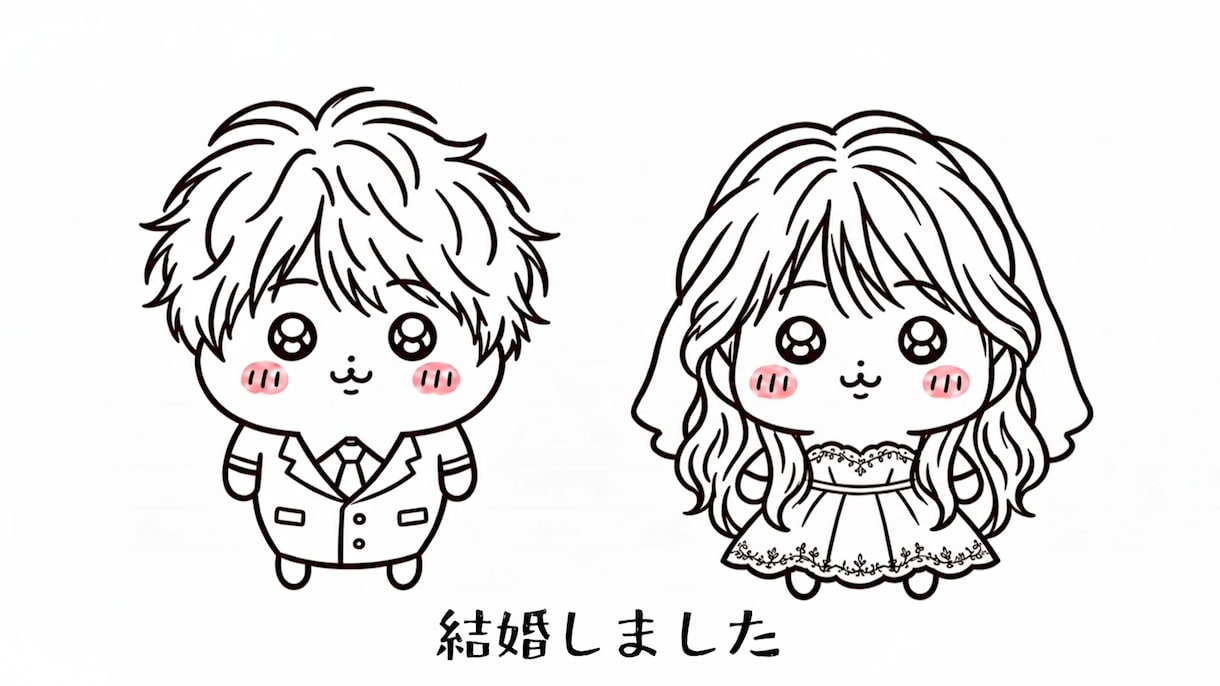 ゆるかわアニメ風のオープニングムービーを制作します 特別でかわいい披露宴の始まりを演出します イメージ2