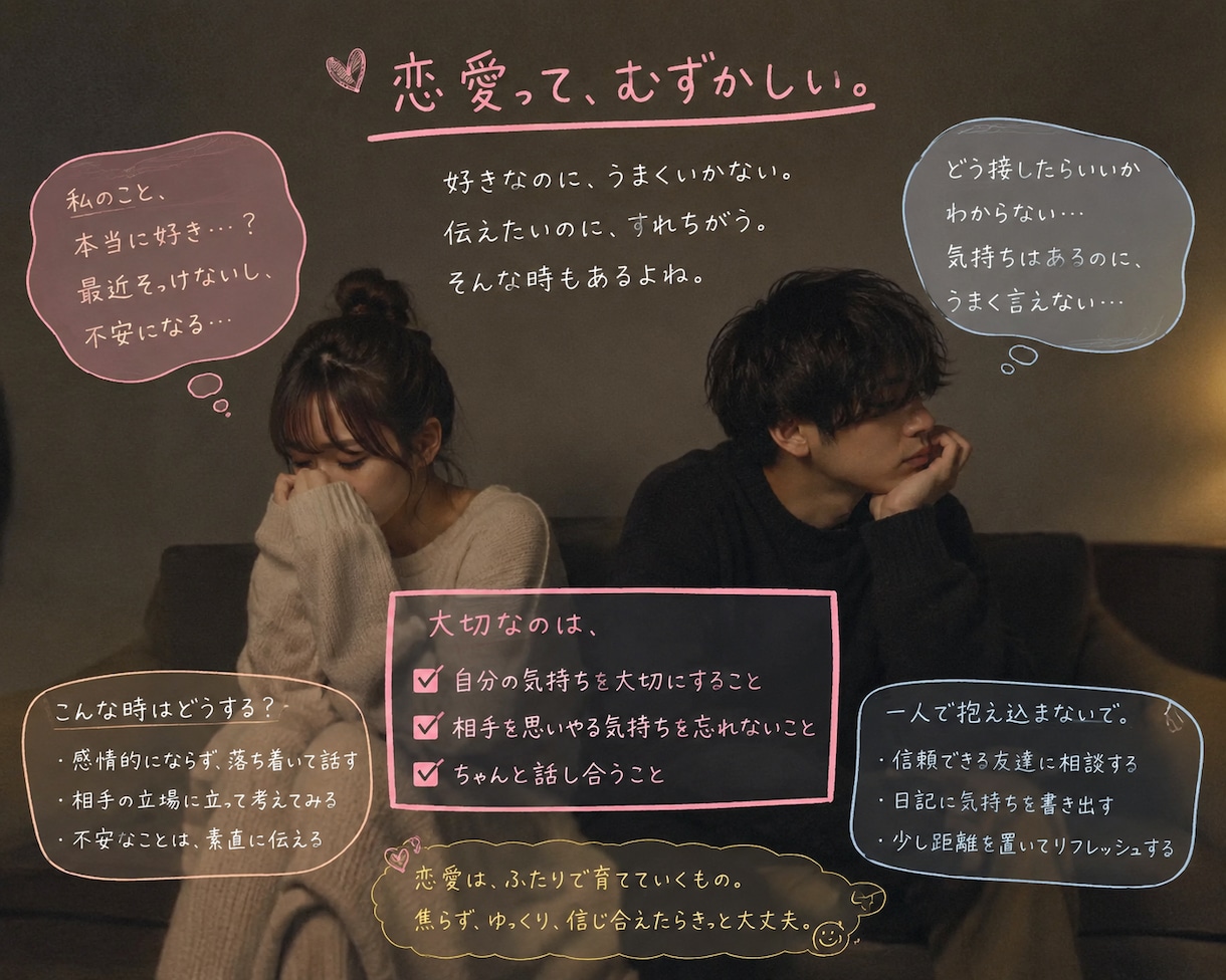 恋愛相談なんでもうけます どんな恋愛の相談でも気軽に相談お願いします イメージ1
