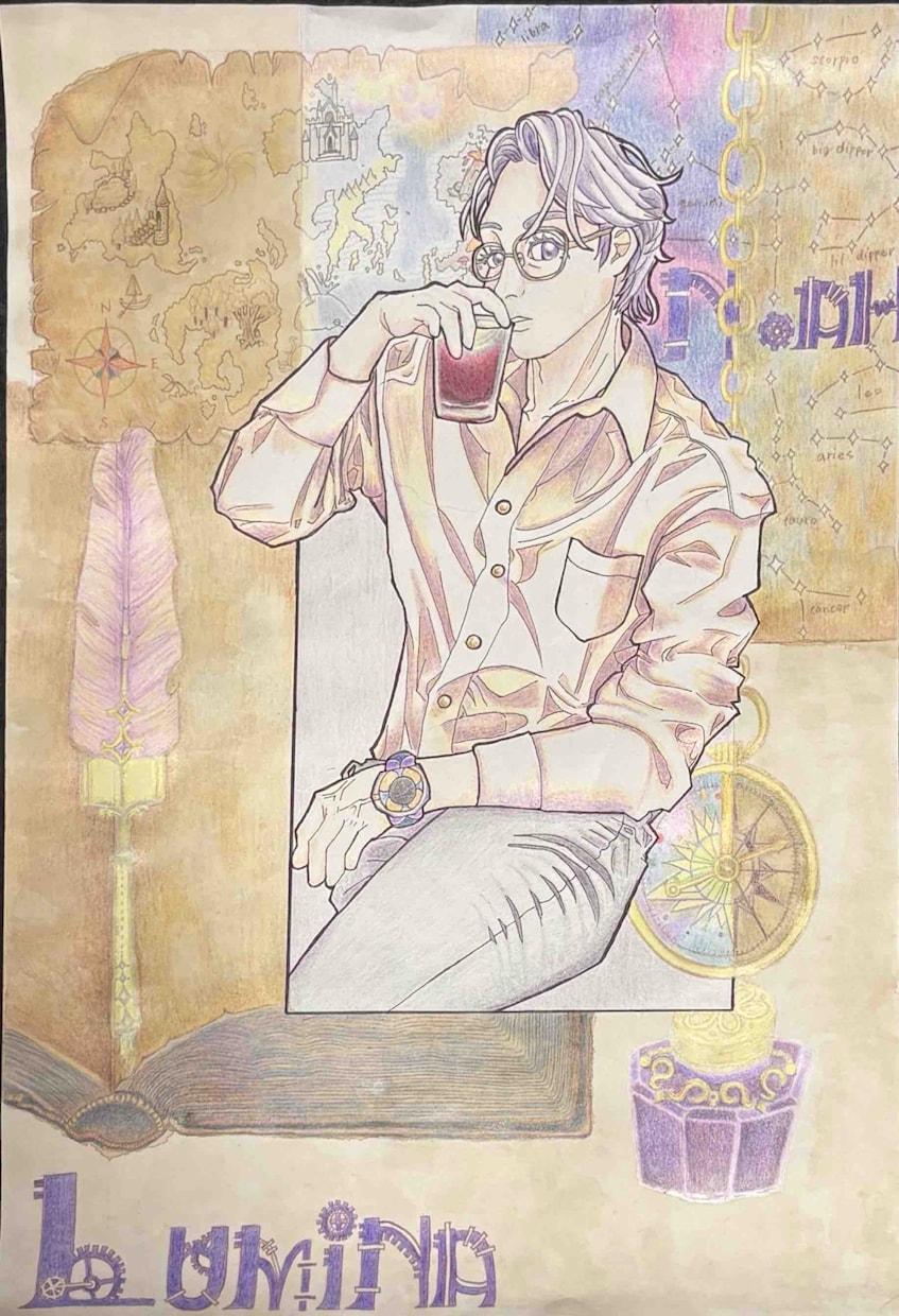 色鉛筆で写真から温かみのある似顔絵を描きます 恐竜も昆虫もペットも動物もOK！ イメージ2