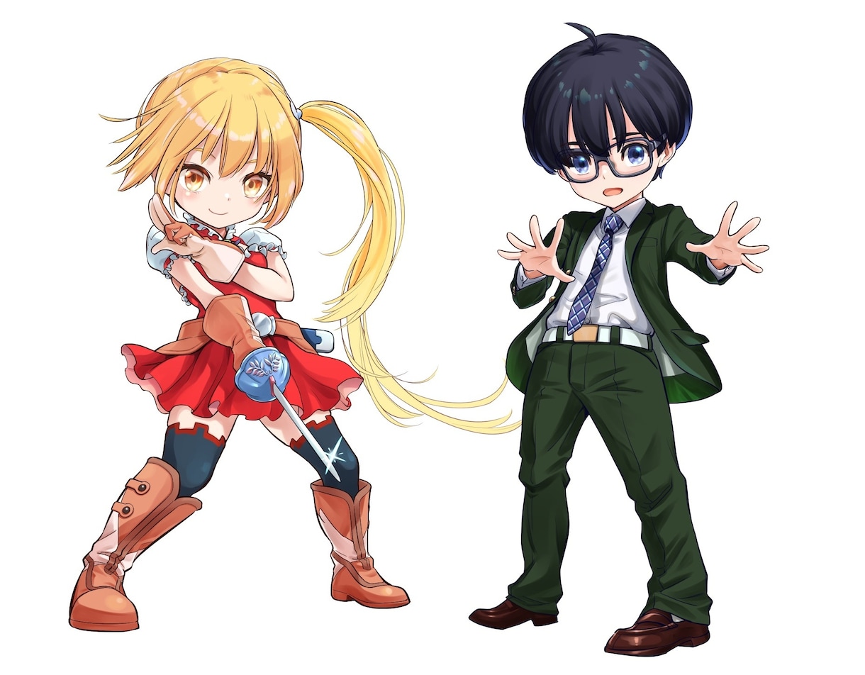 キャラクターイラスト全般承ります 顔のドアップから立ち絵まで！表情やポーズも指定してください イメージ2