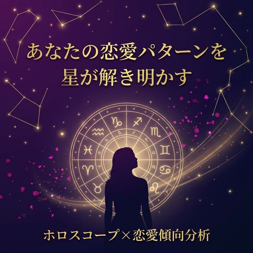 いつも同じ恋になるあなたへ恋愛のトリセツを届けます あなたの恋愛パターンをホロスコープで徹底解剖します イメージ1