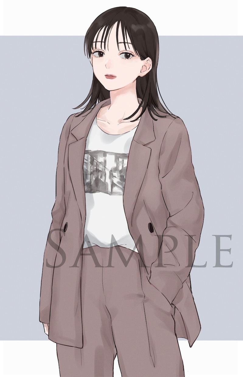 SNSアイコン制作致します おしゃれな雰囲気のイラストをお求めの方に イメージ4