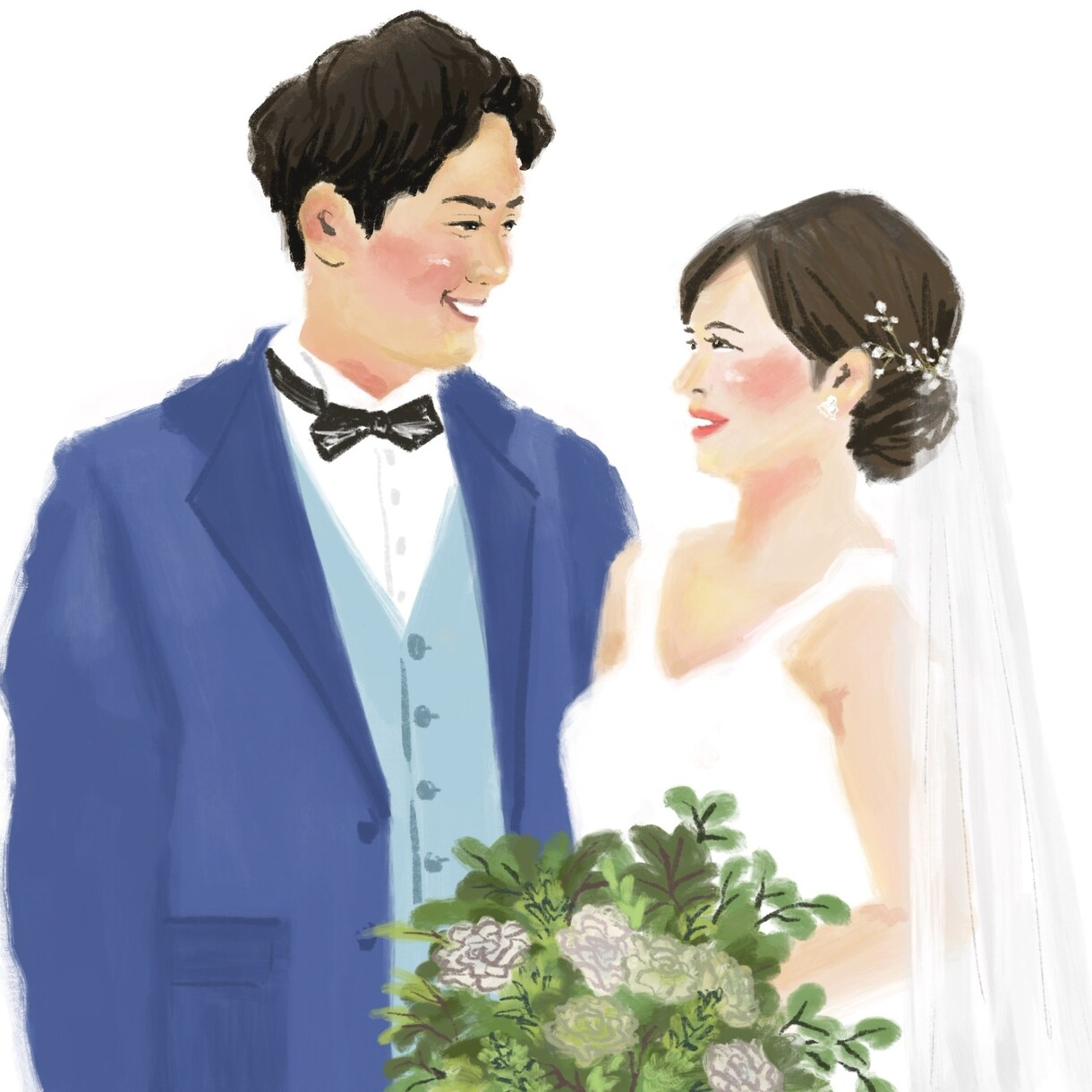 パッと目を引く似顔絵お描きいたします プレゼントやアイコンにぴったりな似顔絵です イメージ8