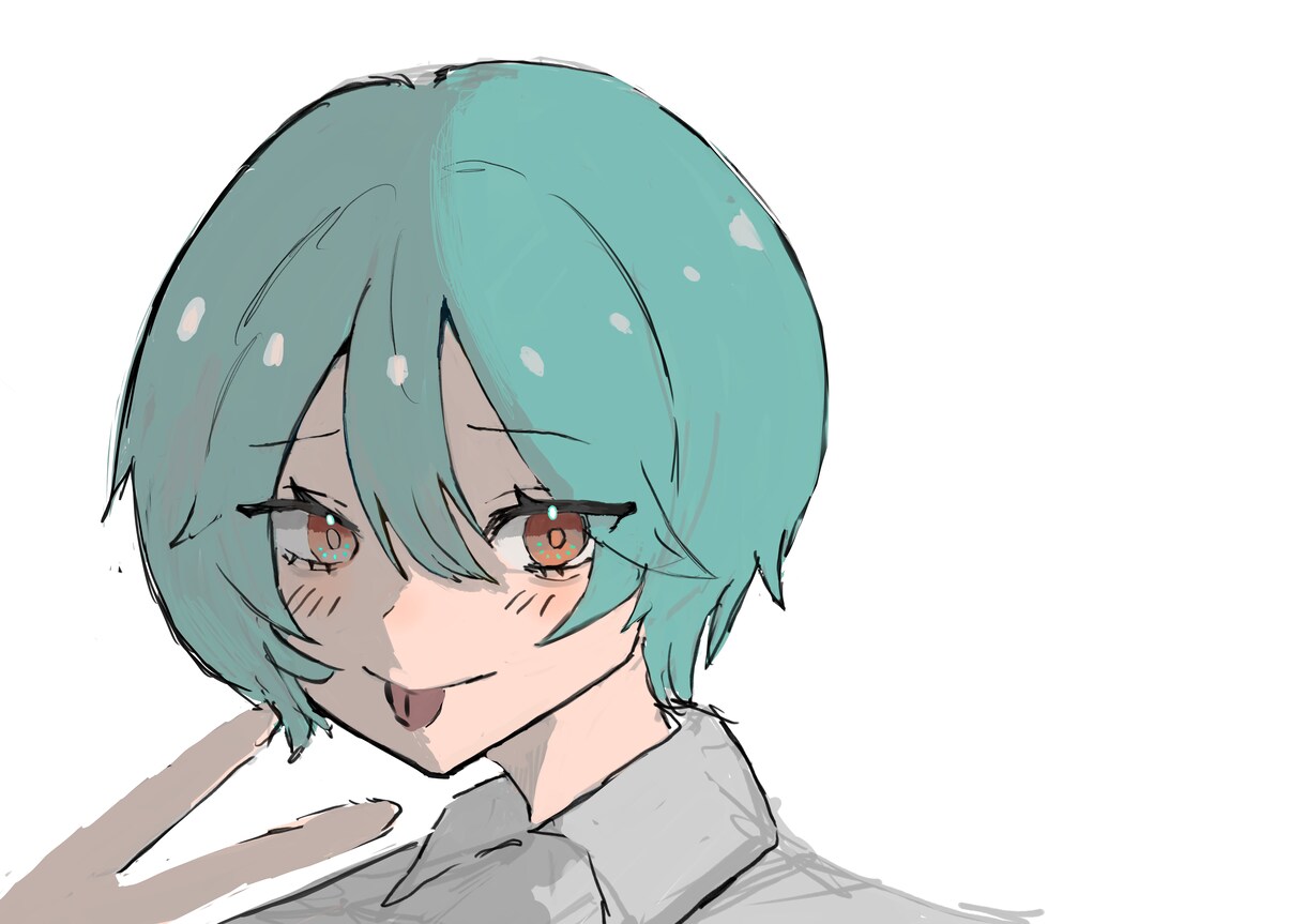 SNSに使えるイラスト描きます SNSのアイコンにつかえる人物イラストオーダー承ります イメージ4