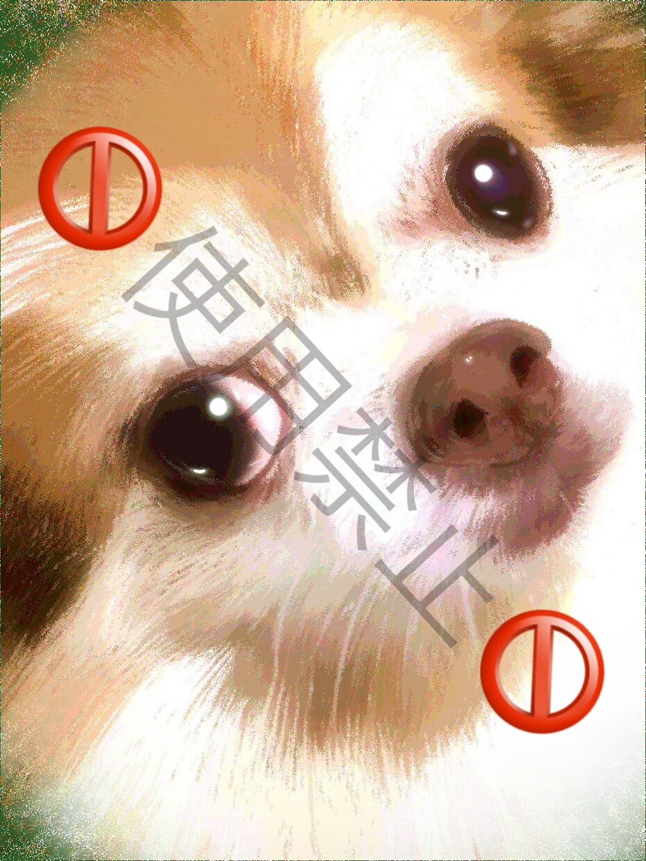 愛犬のイラスト描きます 貴方のおうちのわんちゃんを1枚の絵に。 イメージ2