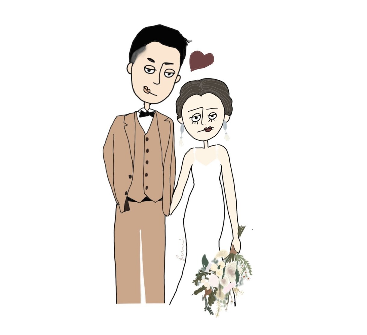 似顔絵イラスト描きます 結婚式のウェルカムボード等結婚式のアイテムに是非 イメージ10