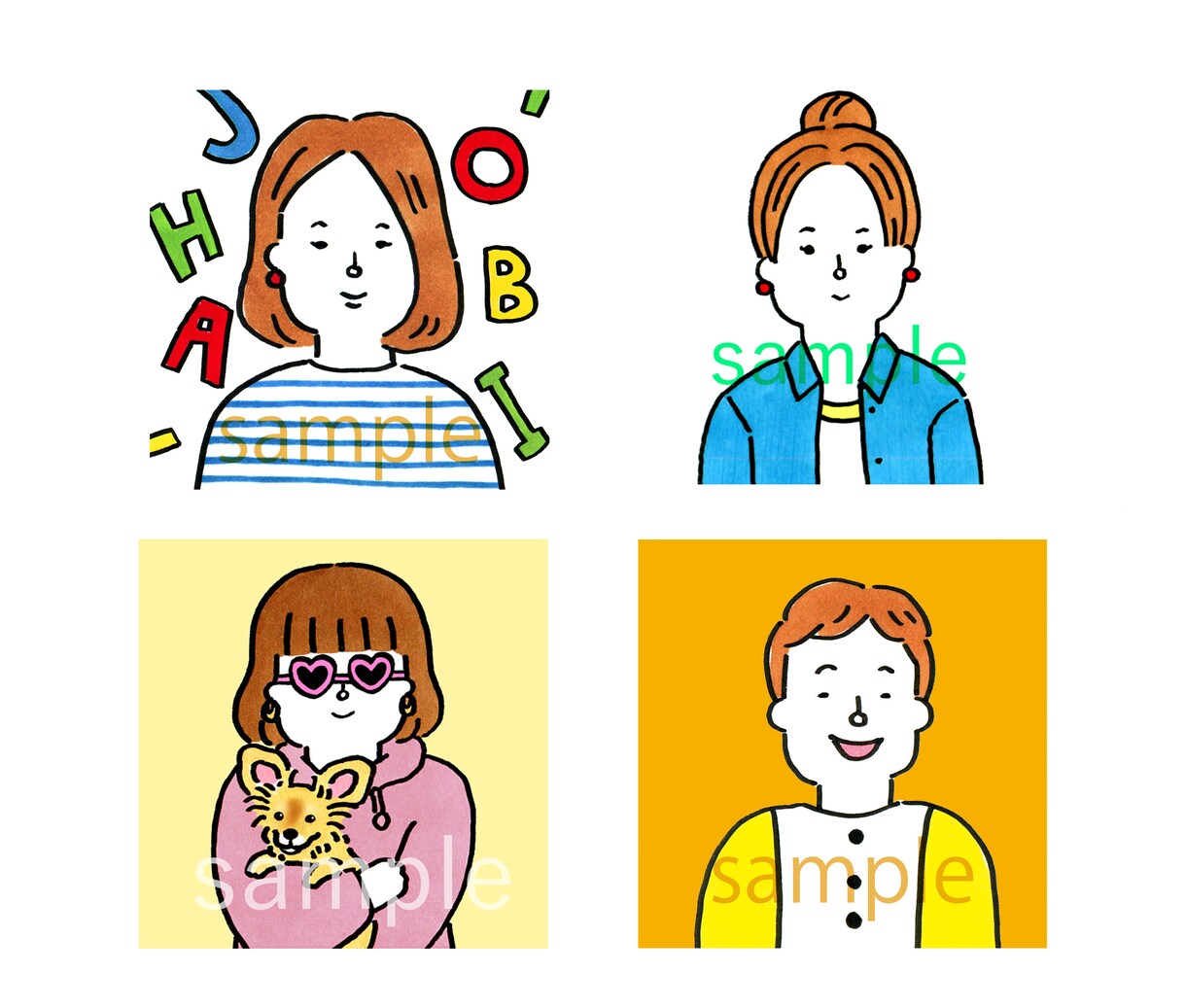 ゆるタッチのアイコン描きます SNSのアイコンなどにぜひ⭐︎ イメージ3