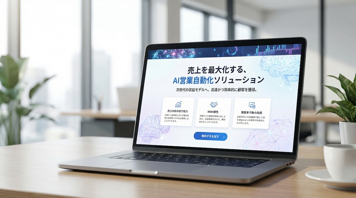 AIが顧客心理を掴む！LP等を作成します 低リスクで始めるAI営業改善を支援します。 イメージ1
