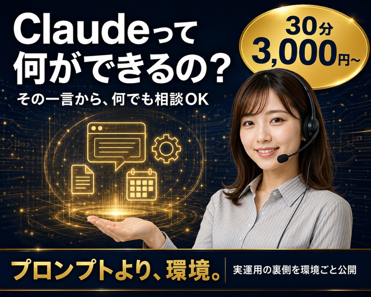 Claude活用を実運用者の環境を丸ごと見せます Chat/Cowork/Code対応｜AIと運営する裏側公開 イメージ1