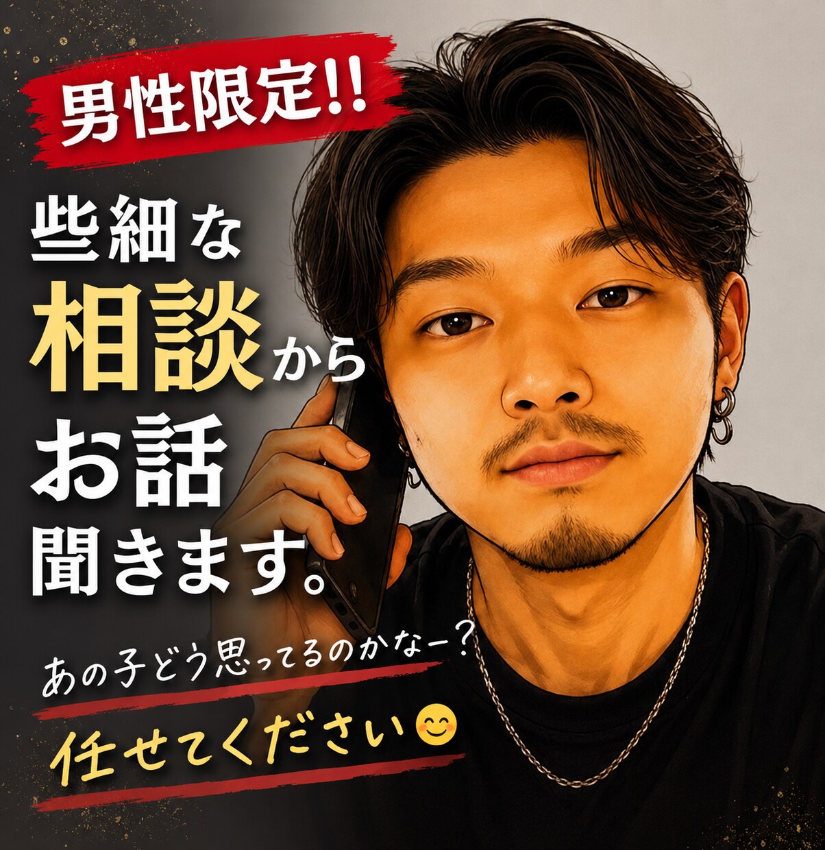片想い・恋愛相談ききます 恋愛 心理学 たくさん学びました こちらは男性限定!!!! イメージ1