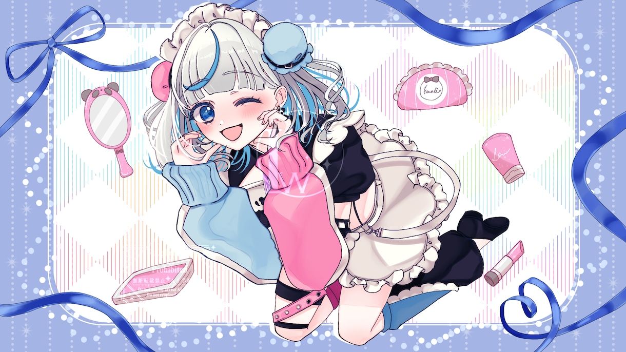 歌ってみた・MVの一枚絵、合唱立ち絵お描きします 透明感抜群！オリジナルイラストで魅力をプラス！ イメージ1
