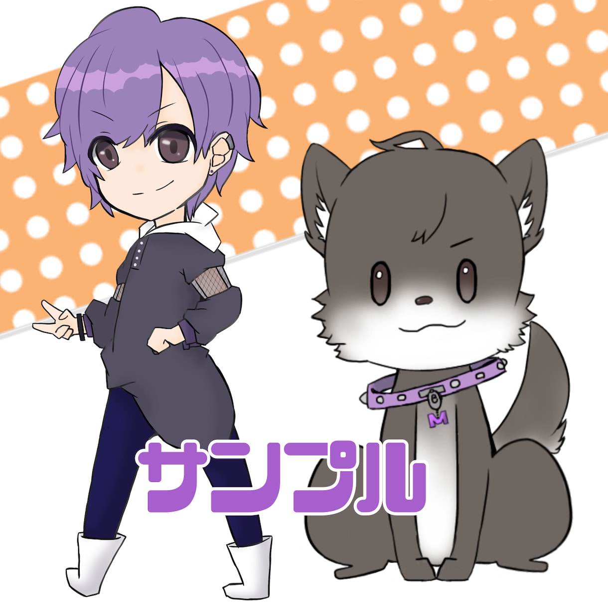 かわいい女の子/男の子のデフォルメキャラ描きます かわいい全身デフォルメキャラ描きます！ イメージ2