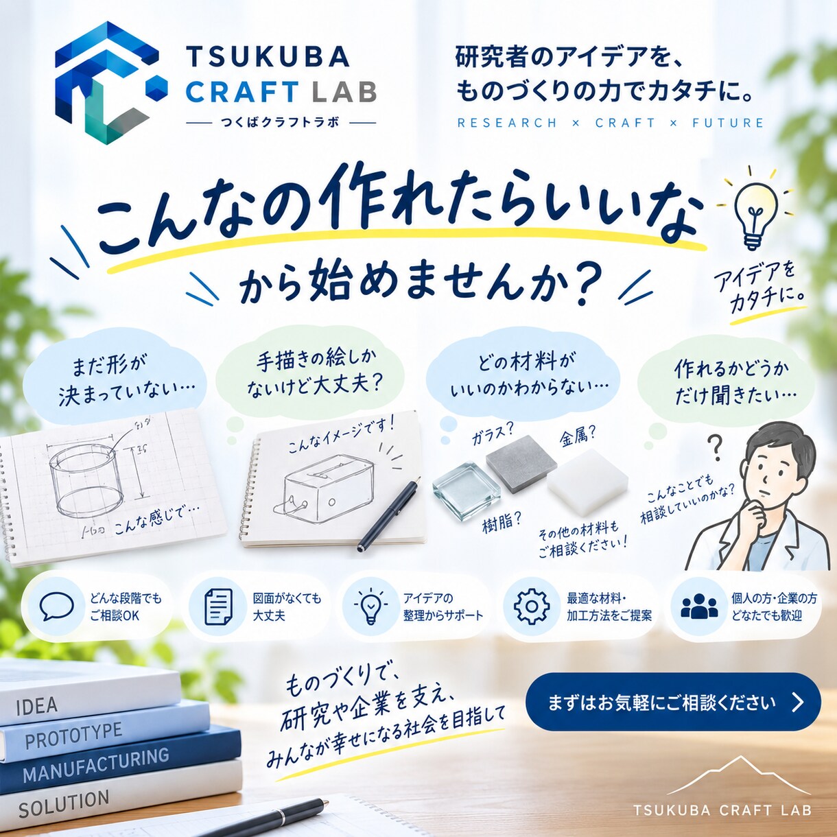 ものづくり・試作のお困りごとを解決します 研究・仕事・日常のアイデアを一緒にカタチにします イメージ3