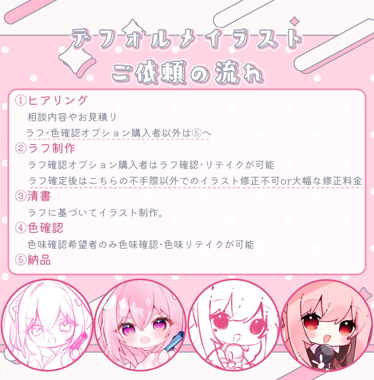 最高に可愛いデフォルメイラストをお届けします 絵柄が選べる！グッズ・アイコン等に◎商用利用も可能です イメージ2