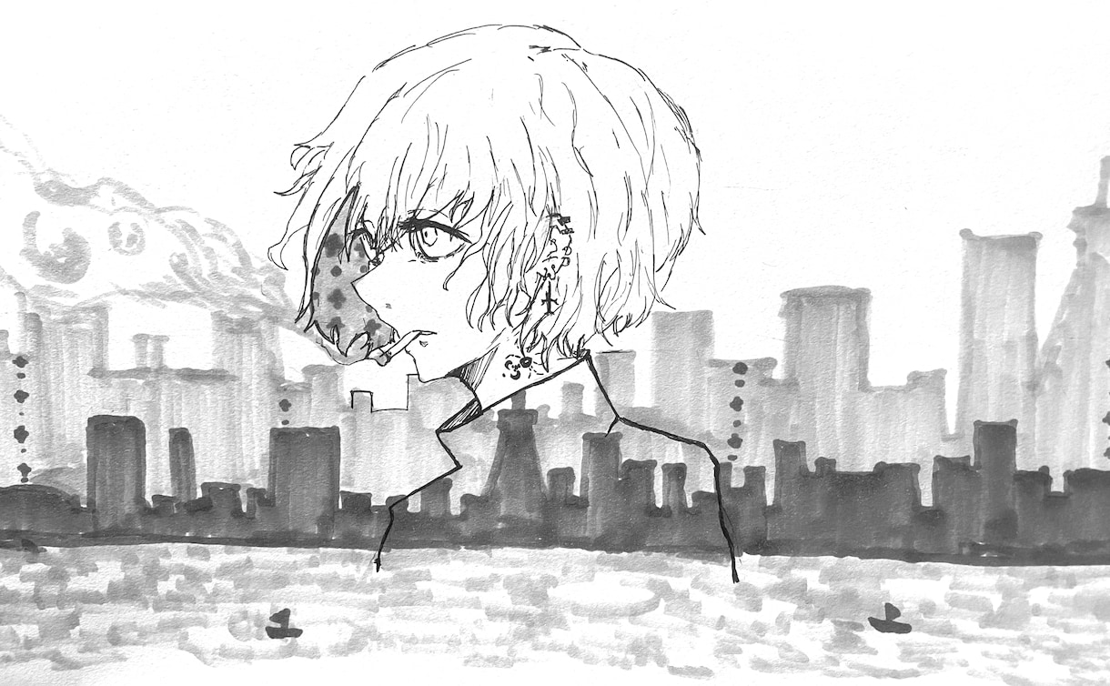 イラスト、模写、オリキャラ創作してます 二次創作イラストや、漫画などの模写、オリキャラ創作をひます イメージ5