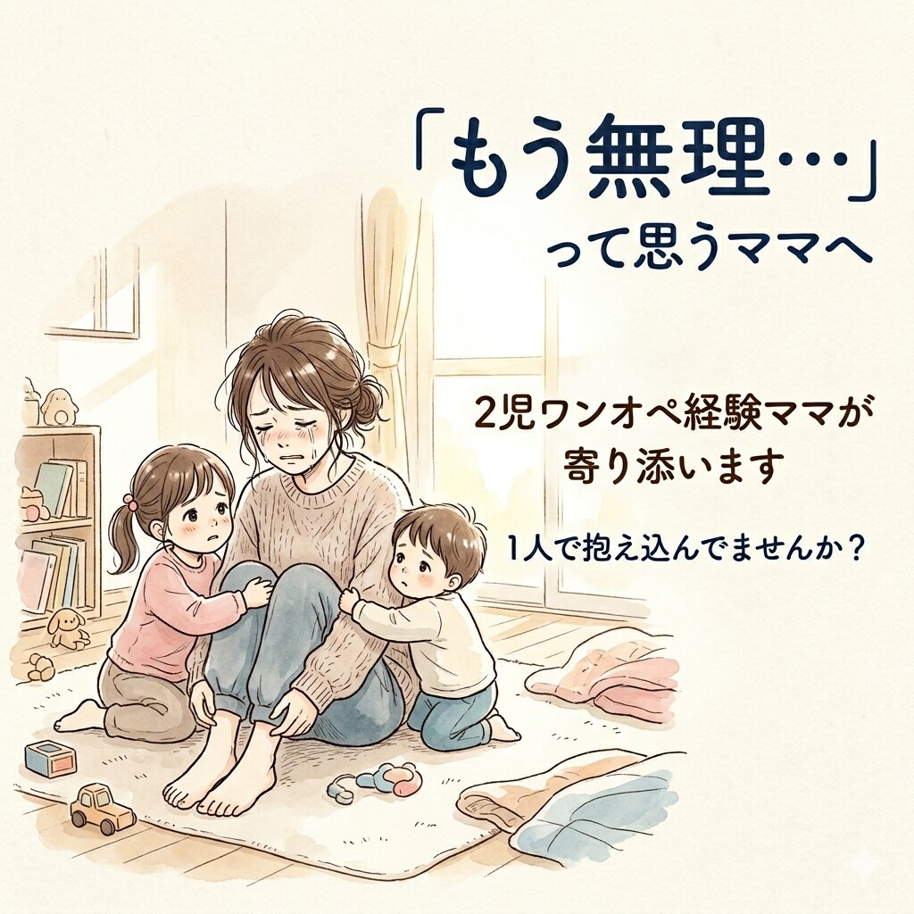 限界ワンオペ育児の気持ちを否定せず聞きます 限界ワンオペ育児の悩み聞きます。 イメージ1
