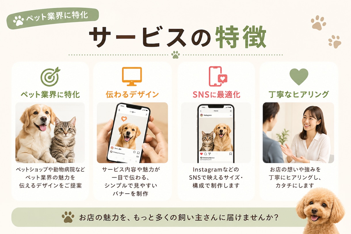 ペット業界特化のバナー制作をします ペットのお店に、選ばれるデザインを！ イメージ2