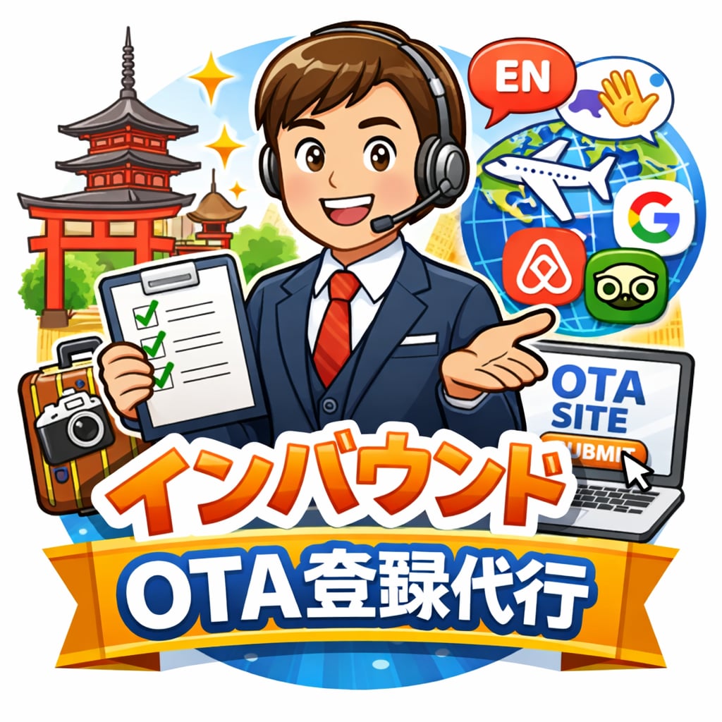 インバウンド向けOTA登録を代行します 初めてのインバウンド集客も安心サポート イメージ2