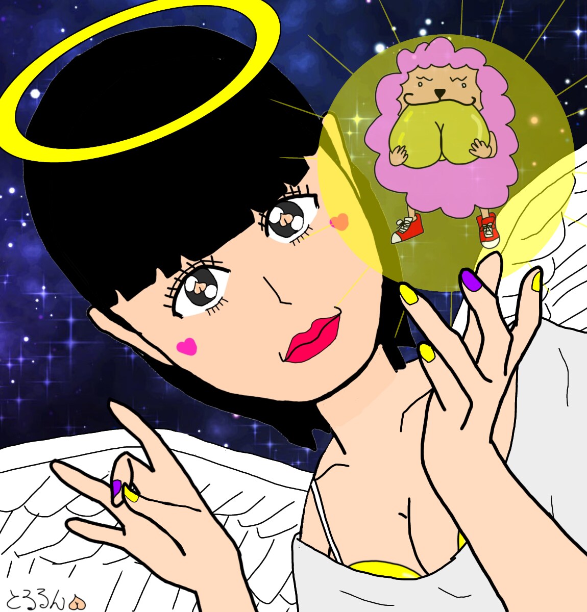 ゆる〜い感じの似顔絵お描きします デジタルデータでのお渡しとなります イメージ3
