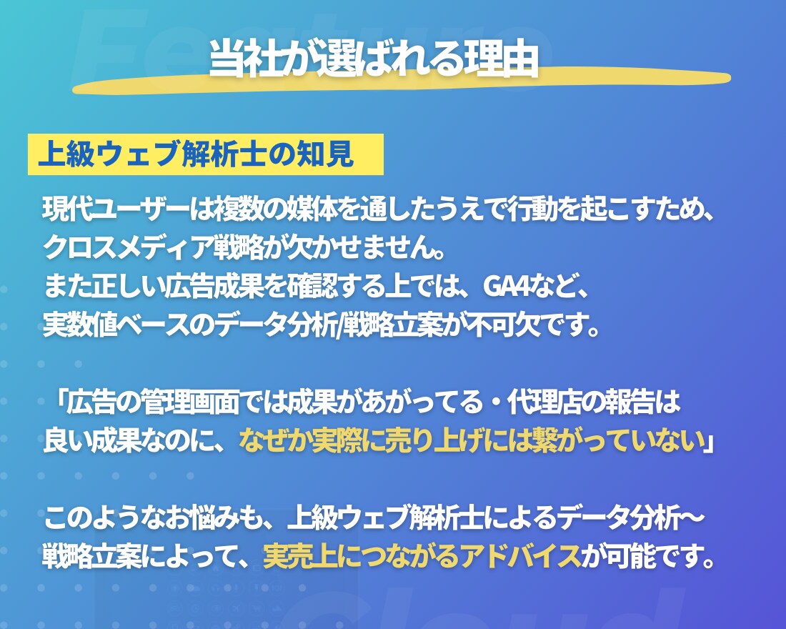 現役プロがSNS(Meta)広告を運用します ≪実績200社以上≫上級ウェブ解析士-現役広告代理店の責任者 イメージ6