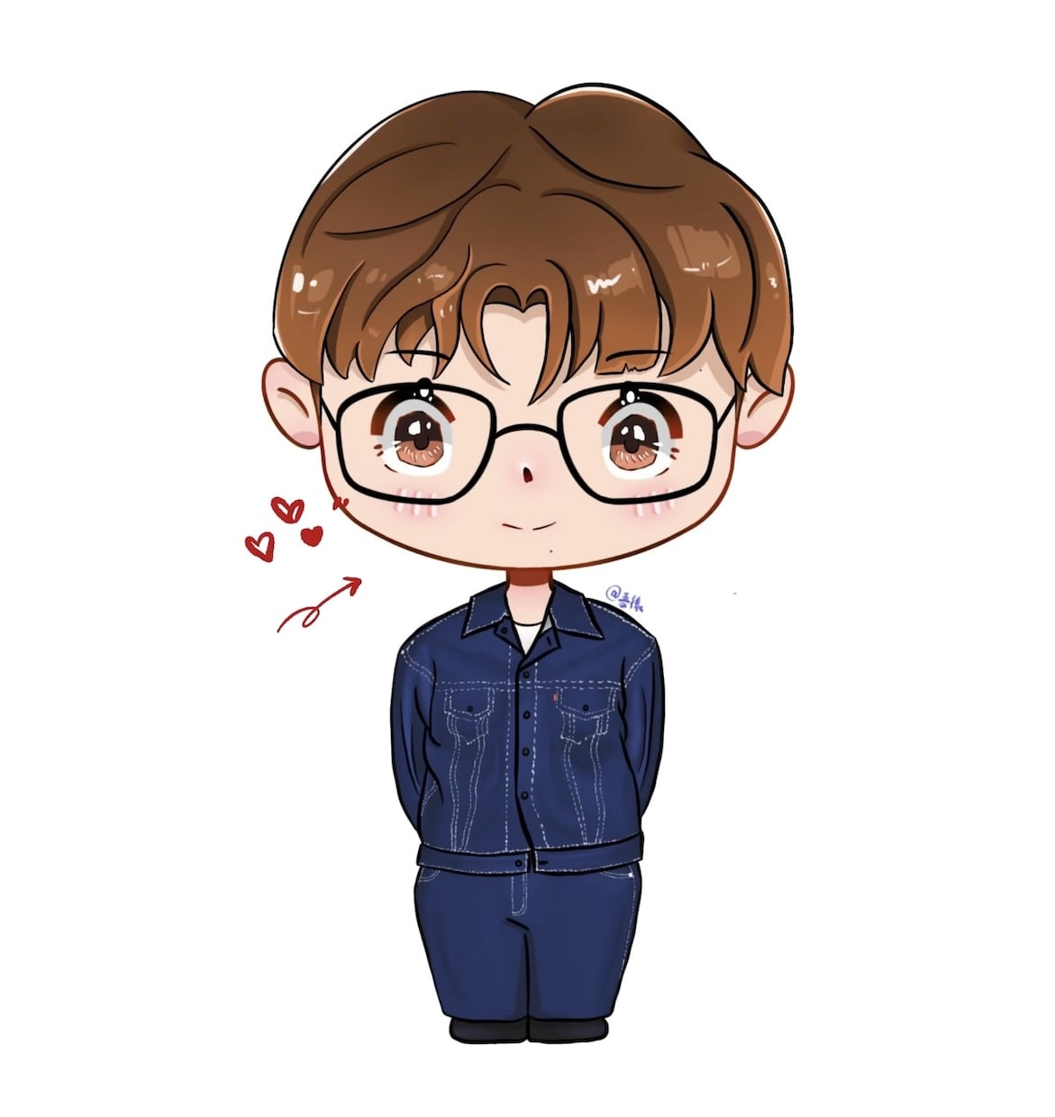 お写真をもとに可愛いQ版イラストを制作します やさしく可愛いデフォルメで仕上げます イメージ1