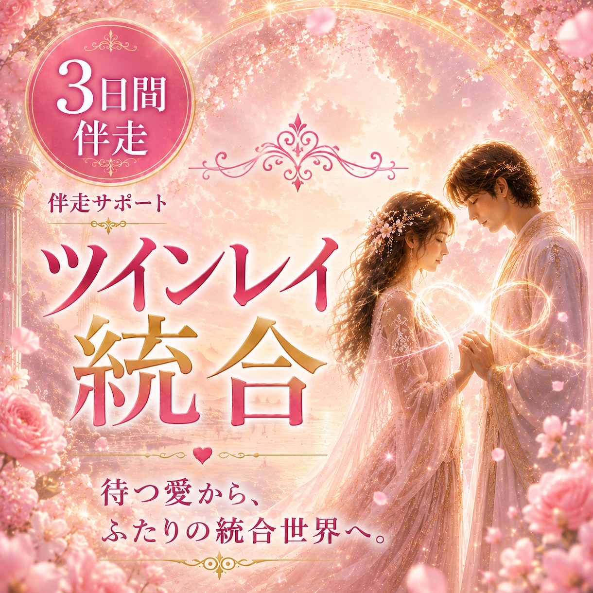 3日間✨ツインレイの不安やサイレントに伴走します 【3日間伴走サポート】待つ愛から、ふたりの統合世界へ。 イメージ1
