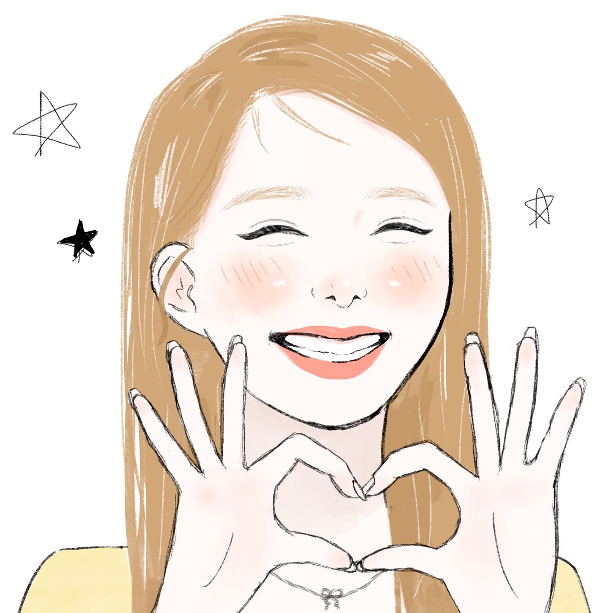 ふんわり可愛いイラスト作成ます 女性向けSNS、配信用アイコンなど作成します イメージ2