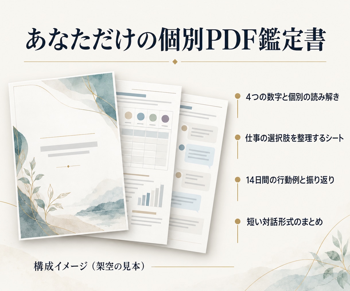 数秘術で仕事・副業・起業の迷いをスッキリ整理します 願いを現実に。強みを知るだけで終わらない。選択肢と次の一歩へ イメージ4