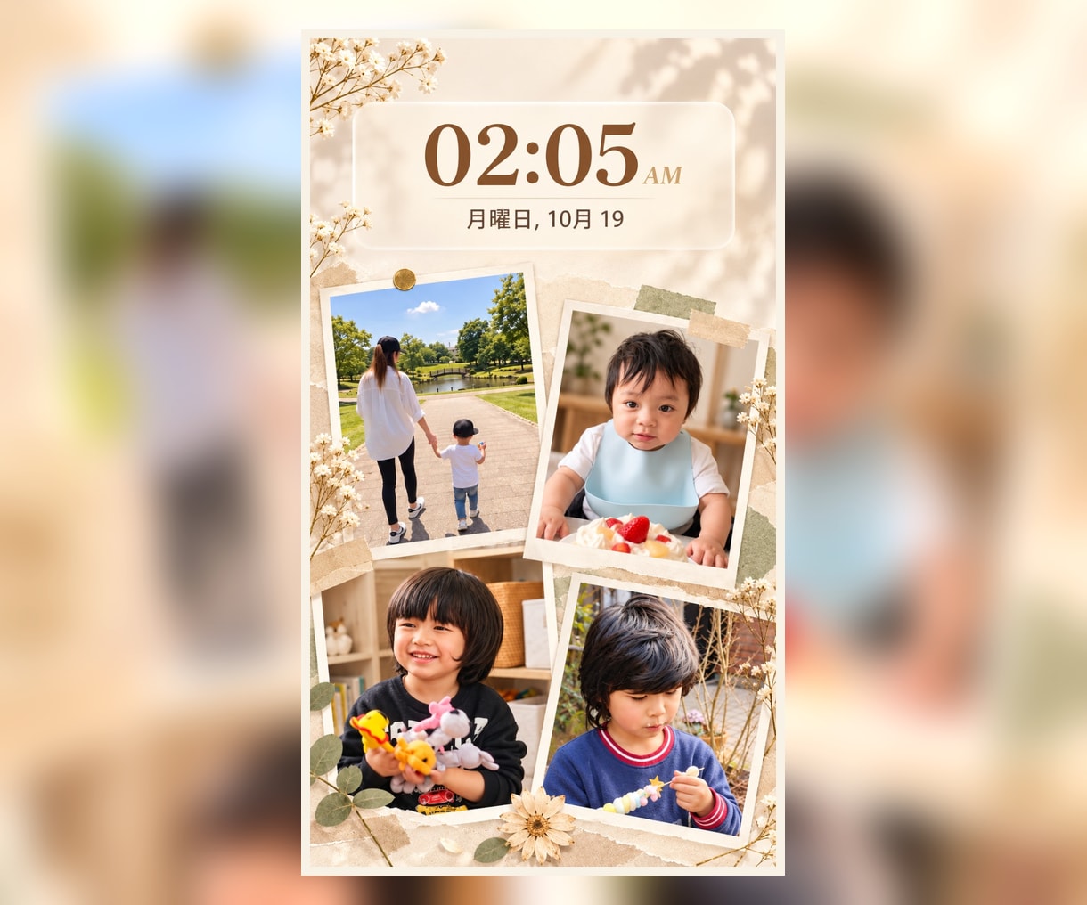 大切な写真をおしゃれに1枚へまとめますます 写真を送るだけ♪おまかせで素敵なコラージュに イメージ3