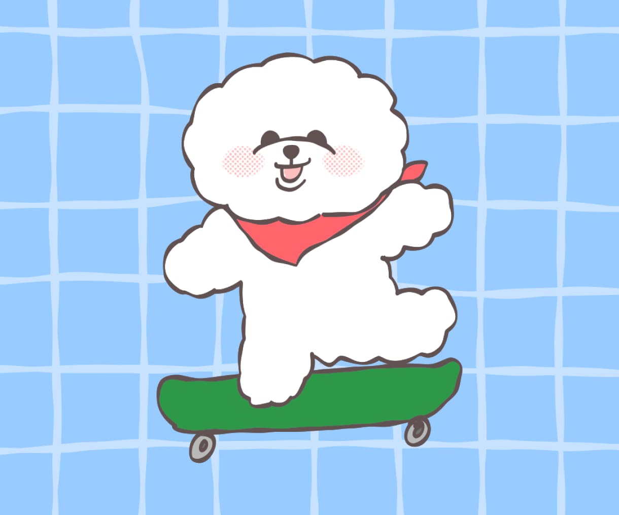 愛犬のゆるかわデフォルメイラストをお描きします グッズやアイコンに！うちの子のキャラクター風イラストを イメージ6
