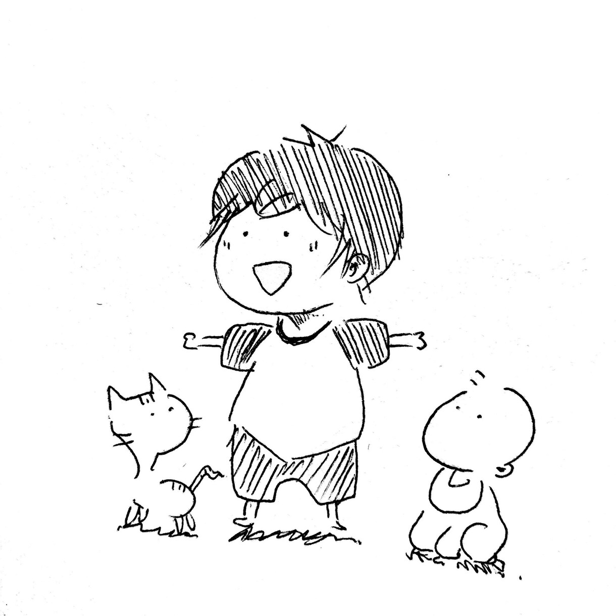 お子様のゆるい似顔絵描きます 誕生日や記録、記念などに…お子様の可愛いイラスト描きます✨ イメージ1