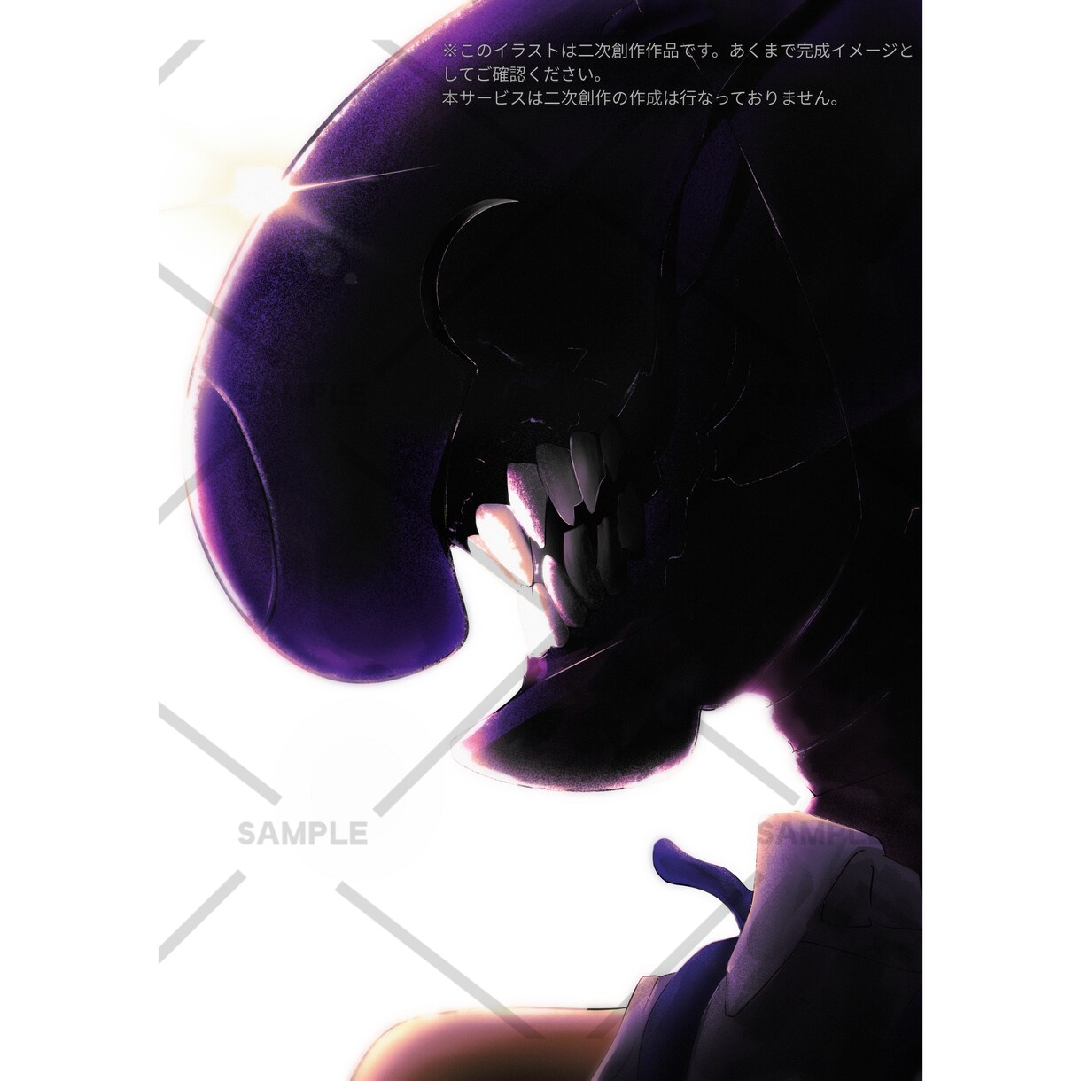 光強めの顔イラスト描きます 【ラフ案無制限・アイコン・キービジュアル・ポスター・MV等】 イメージ7