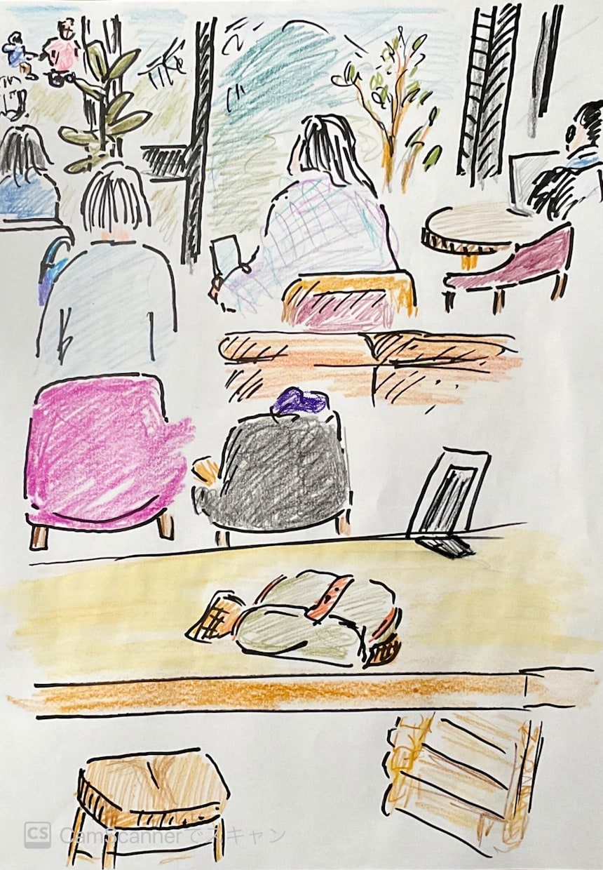イラストを描きます スピード感の有る、線画に色々な方法で色を付けます。 イメージ2