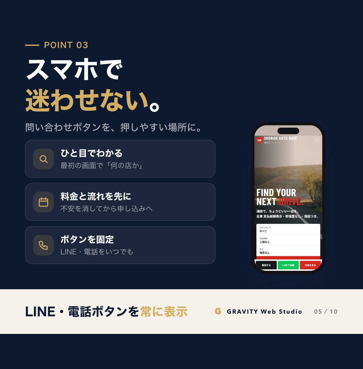 SNSから集客できるホームページを作ります 導線設計・原稿作成込み｜最短1日・構成案は無料 イメージ5