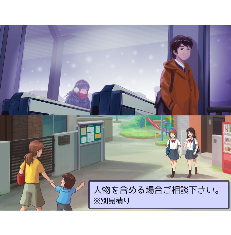 目をひくあったかクオリティーで背景制作いたします オリジナル背景、VtubeやMV背景に最適！ イメージ9