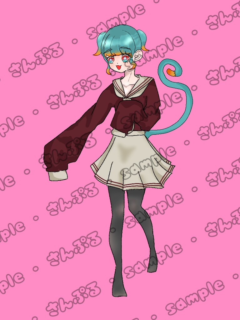 IRIAM立ち絵・アイコン販売いたします ポップでかわいい女の子のイラストが得意です！ イメージ2