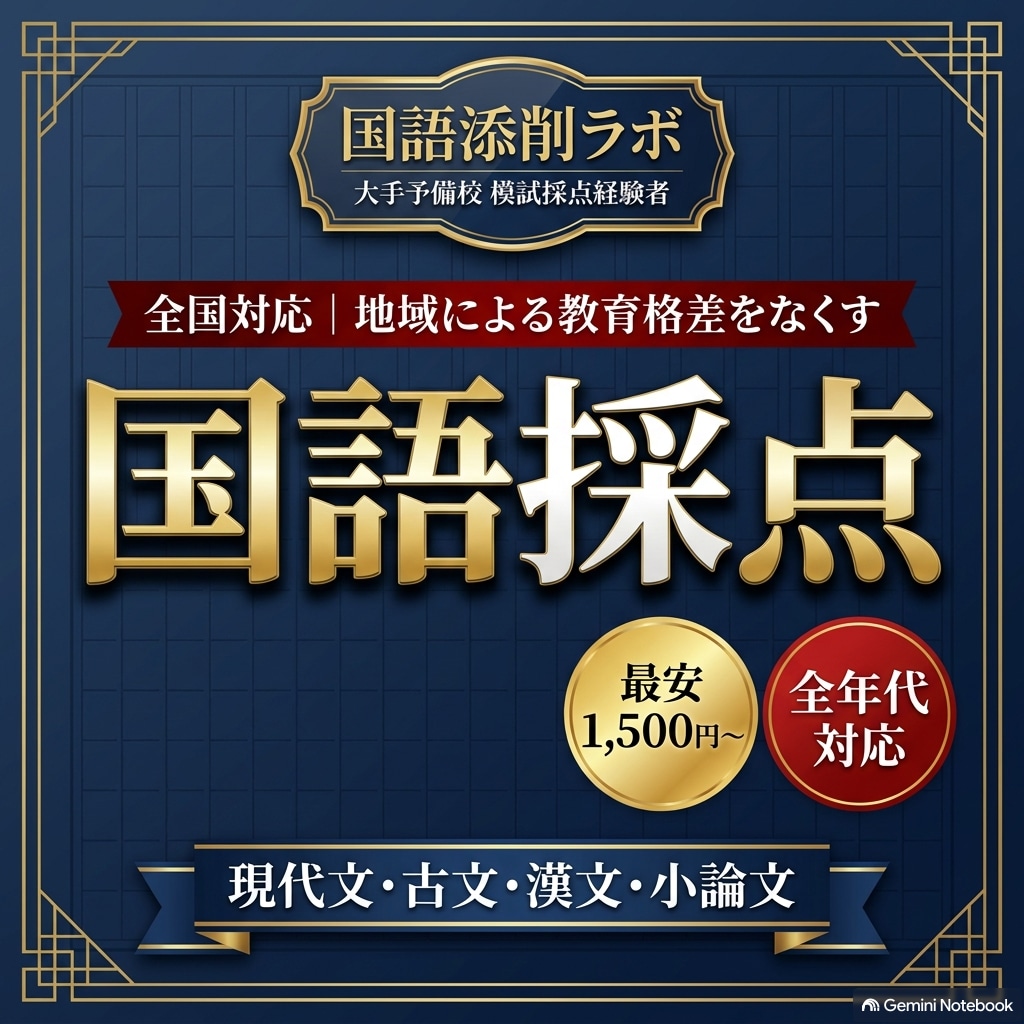 国語の採点を受付ます 国語のプロによる採点サービスを低価格でご提供！ イメージ1