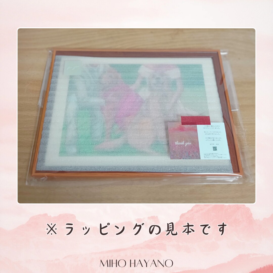 飾りたい・贈りたい絵画をオイルパステルで描きます ご希望に合わせてなんでも。B5お任せ額装つき配送無料で簡単 イメージ9