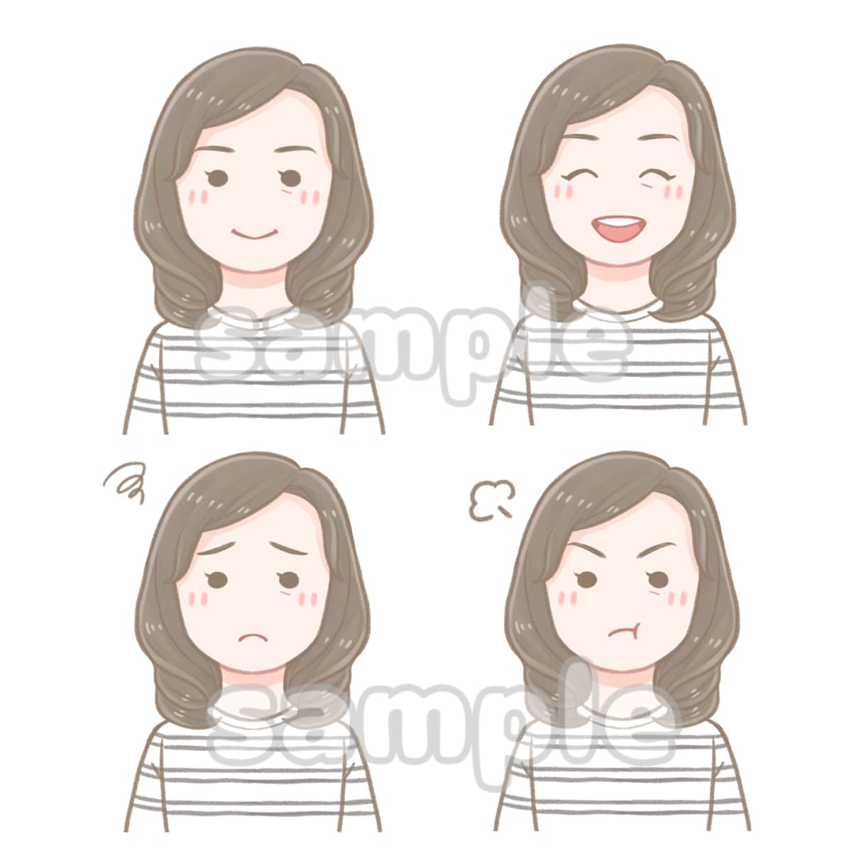 特定されにくいゆるゆるな似顔絵描きます ゆるくてシンプル！柔らかい雰囲気に◎アイコン、ブログなどに！ イメージ6